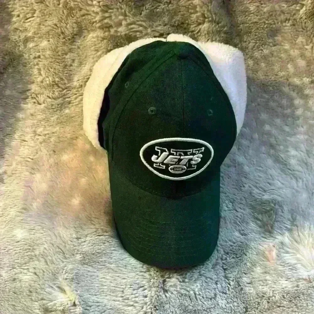 Jets NFL Adjustable Hat with Ear Flaps
